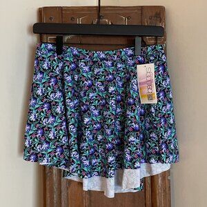 Baltogs Pull-on Ballet Dance Skirt - Floral Print - Adult XL - NWT